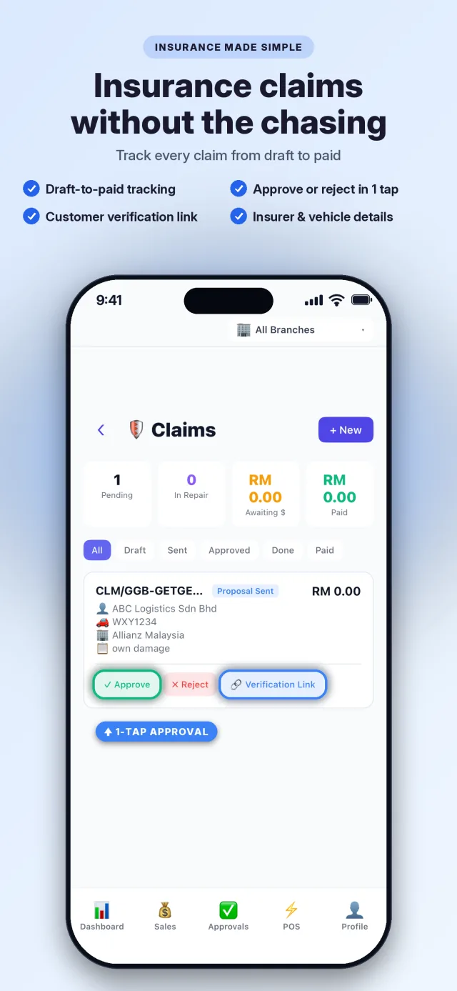 Claims — URTech mobile app