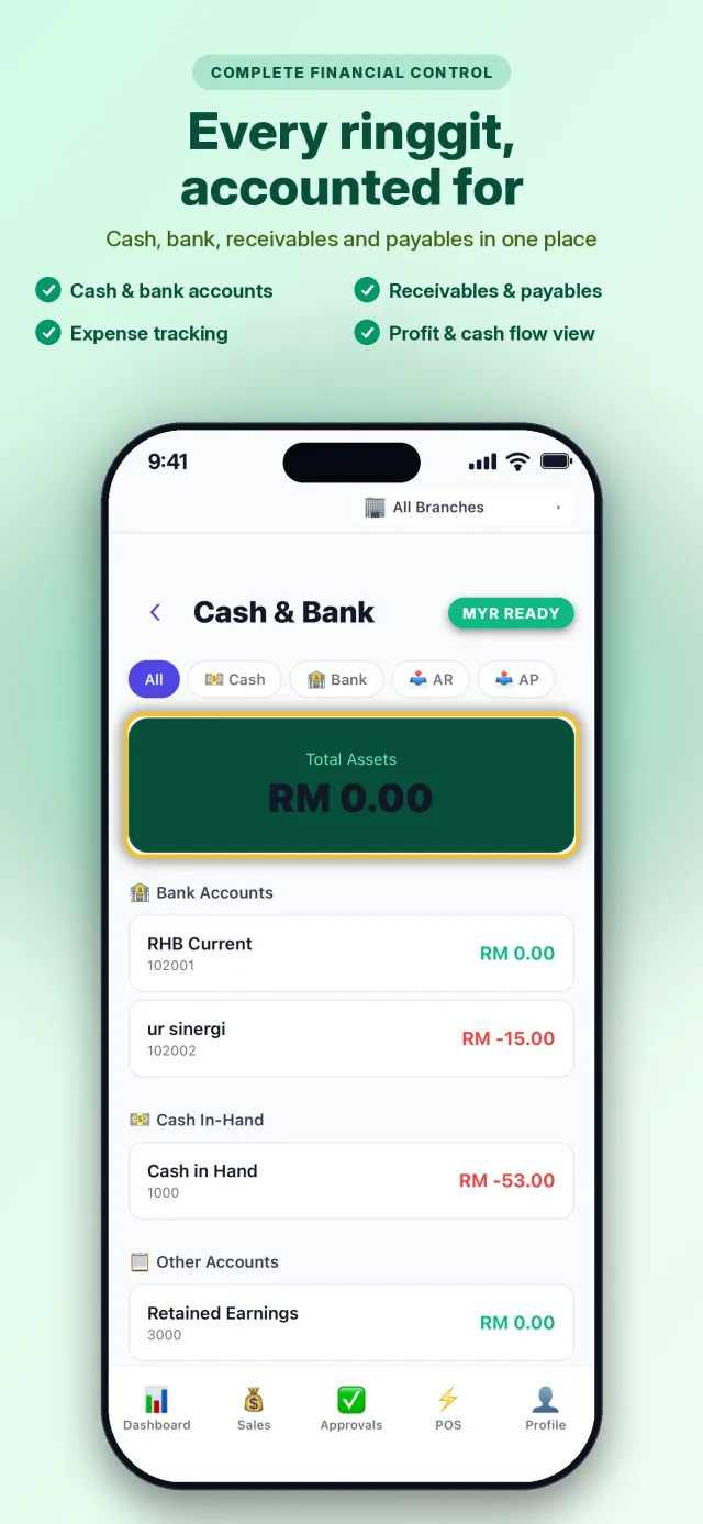 Financials — URTech mobile app